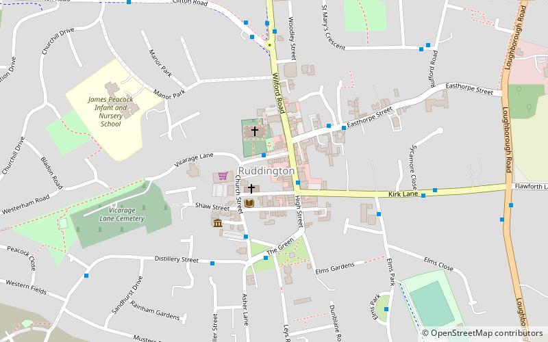 Ruddington location map