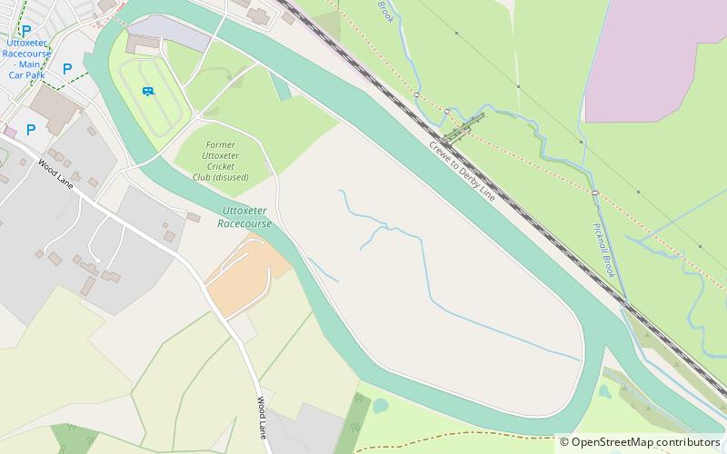 Uttoxeter Racecourse location map
