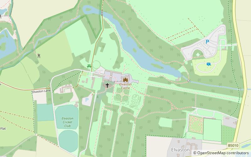 Elvaston Castle location map