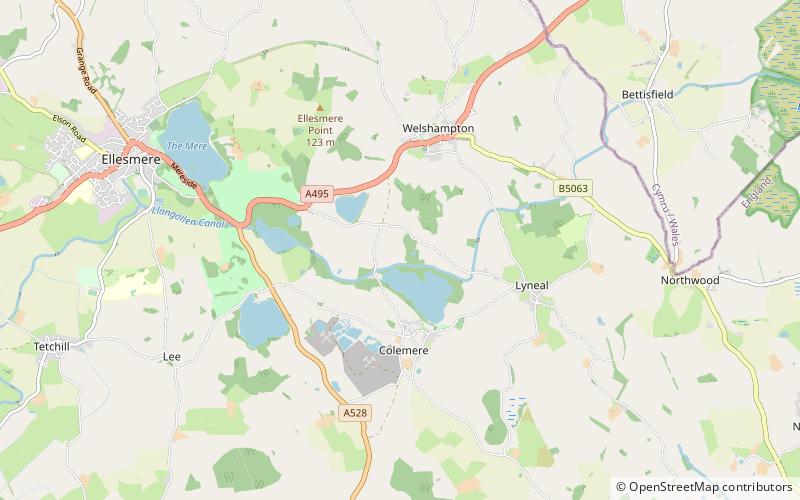 Gowy Meadows Nature Reserve location map