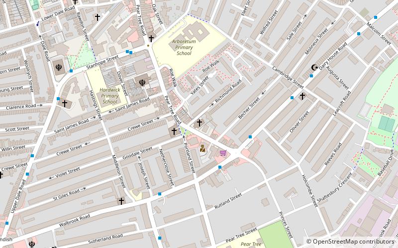 St Thomas' Church location map