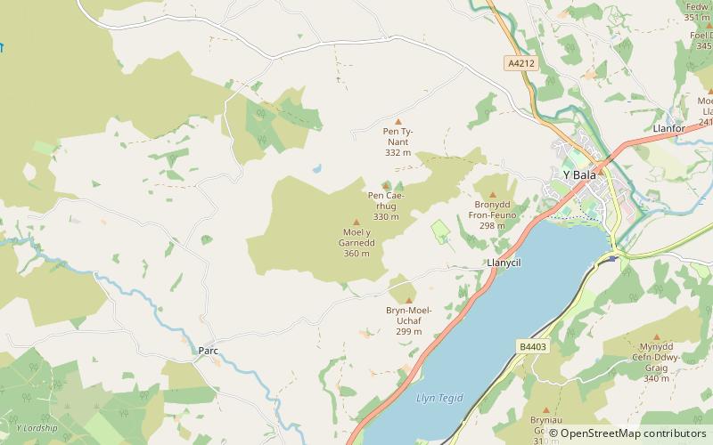 Moel y Garnedd location map