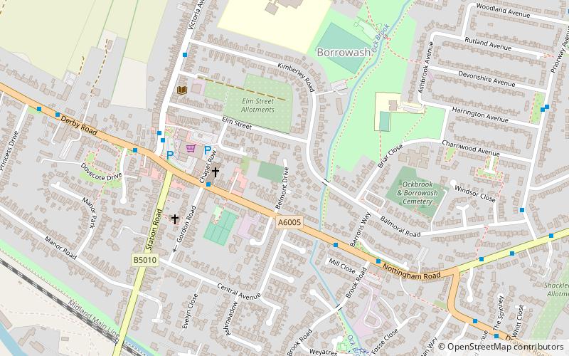 Borrowash location map