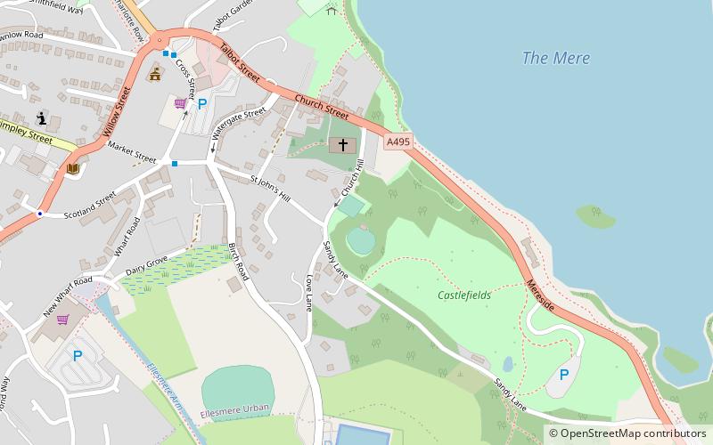 Ellesmere Castle location map