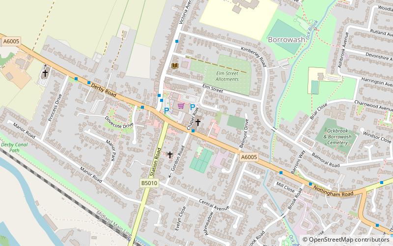 Borrowash Methodist Church location map