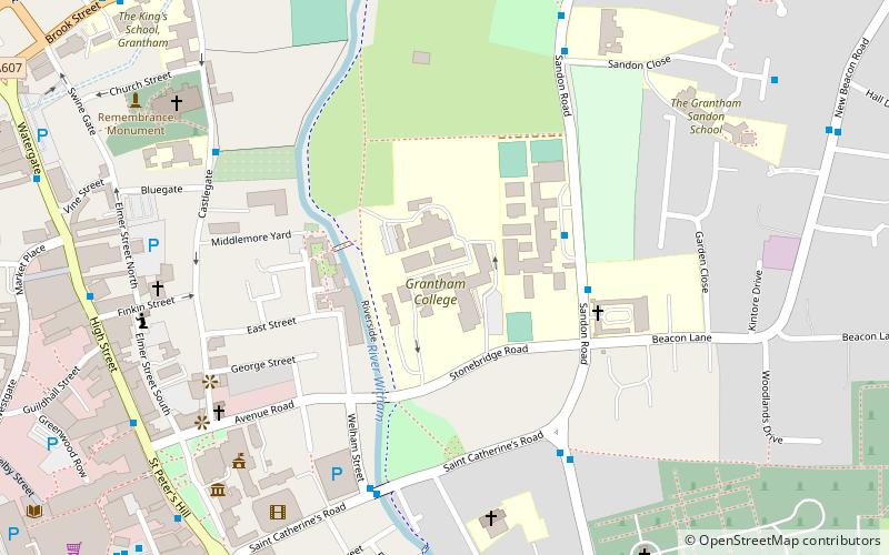 grantham college location map