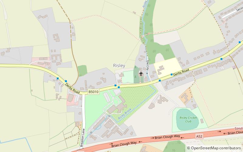 Risley Village Memorial Hall location map