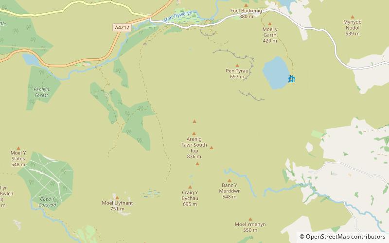 Arenig Fawr location map