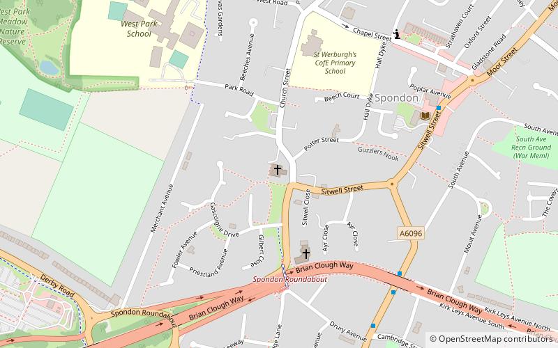 St Werburgh's Church location map