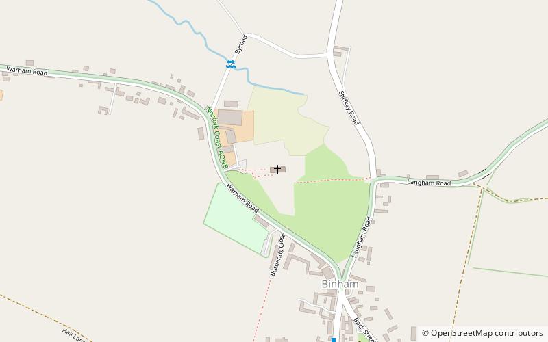 Binham Priory location map