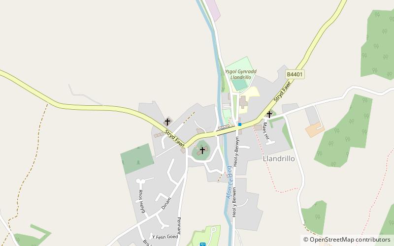 Berwyn range location map