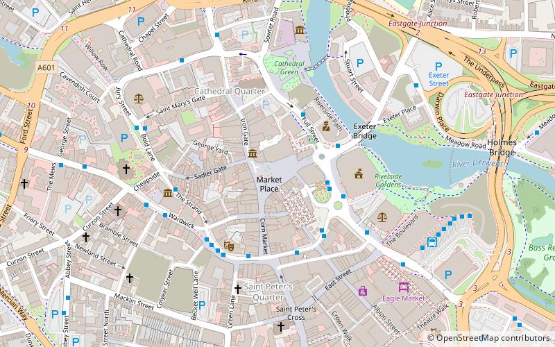 Derby War Memorial location map