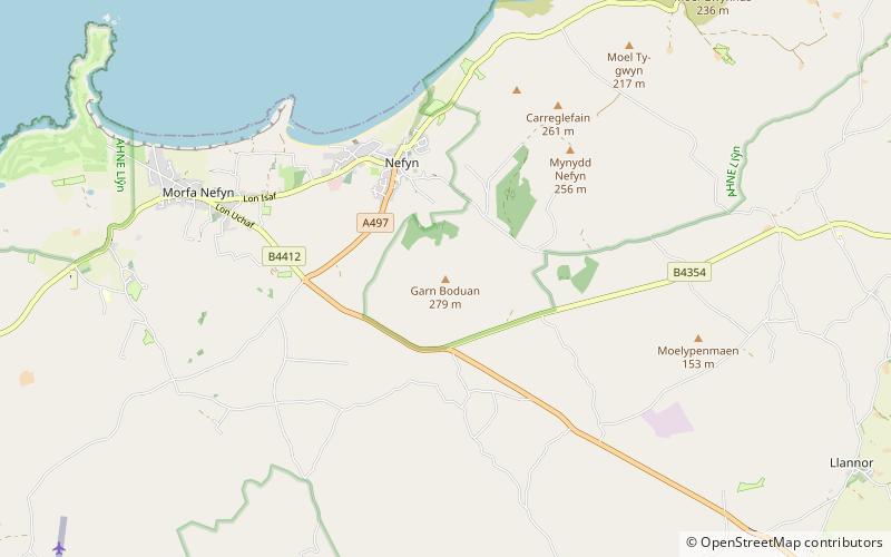 Garn Boduan location map