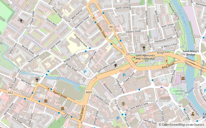 St Helen's Priory location map