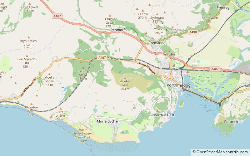 Moel y Gest location map