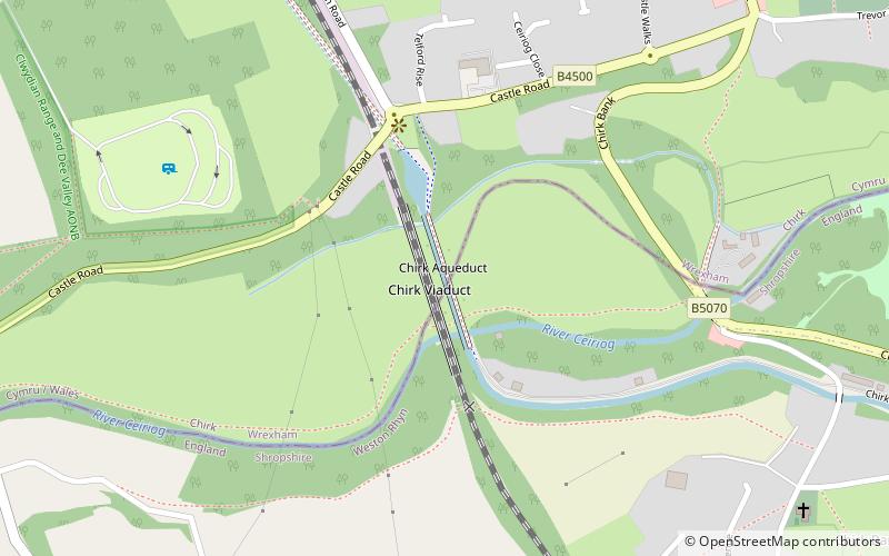 Chirk Aqueduct location map