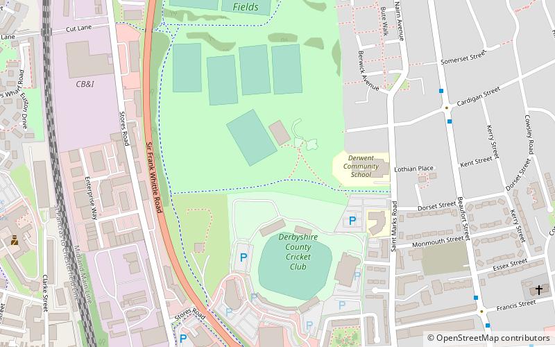 Derby Racecourse location map