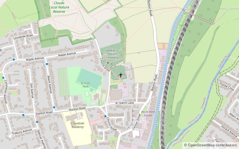St Giles' Church location map