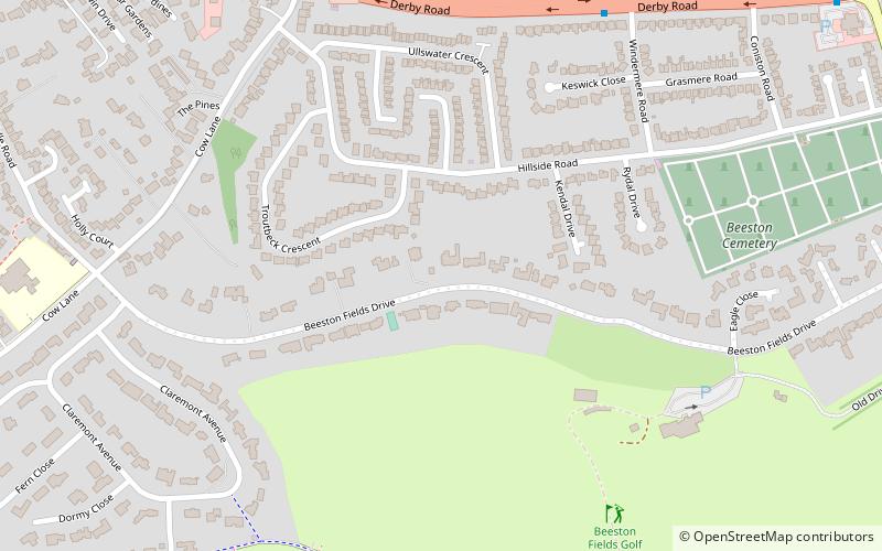 Beeston Fields Drive location map