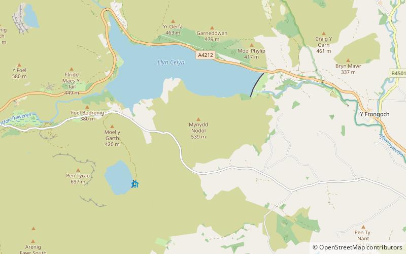 Mynydd Nodol location map