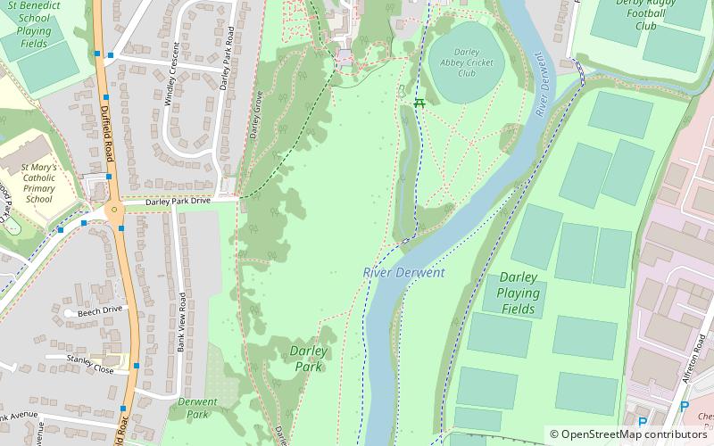 Darley Park location map