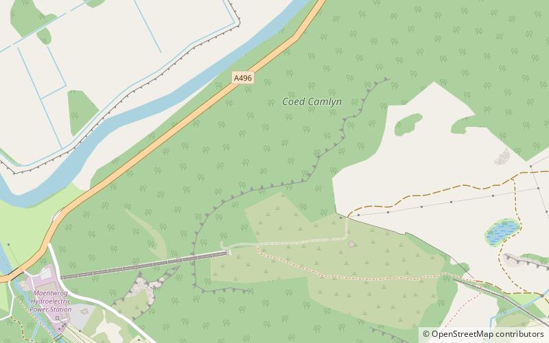 Coed Camlyn National Nature Reserve location map
