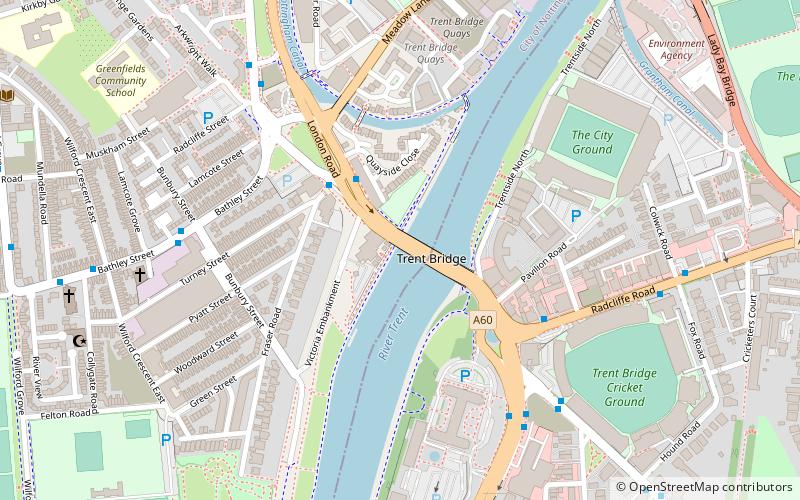 Nottingham & Union Rowing Club location map