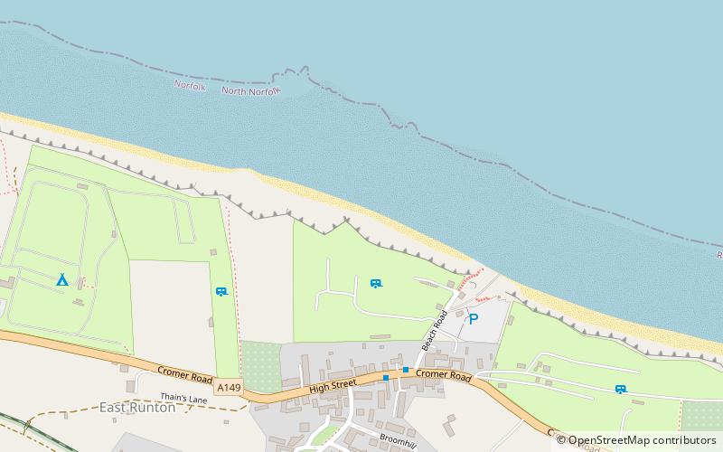 East Runton Cliffs location map