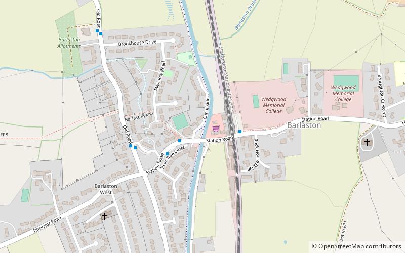 Barlaston location map