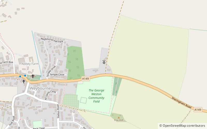 Weybourne Windmill location map