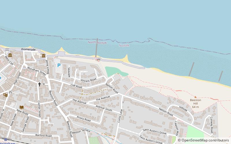 Beeston hills putting green location map