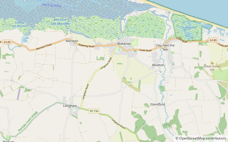 Wiveton Downs location map