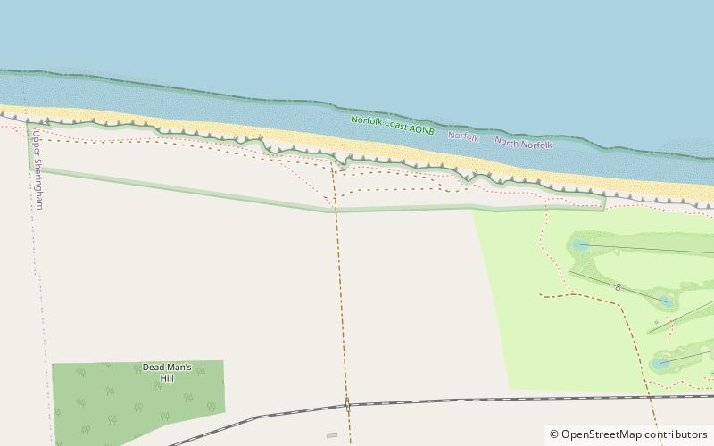 Weybourne Cliffs location map