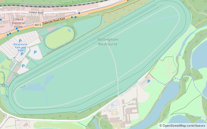 Nottingham Racecourse location map