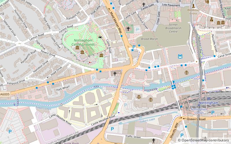 Grace Church Nottingham location map