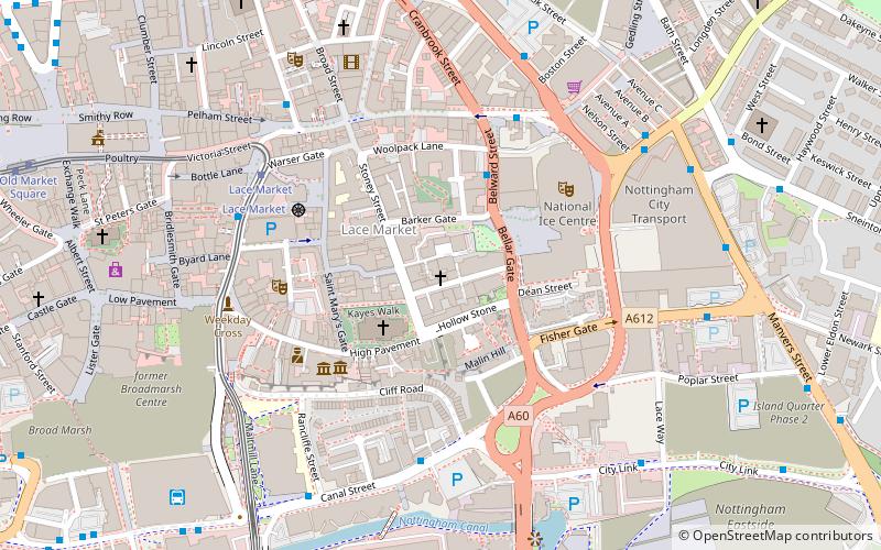 High Pavement Chapel location map