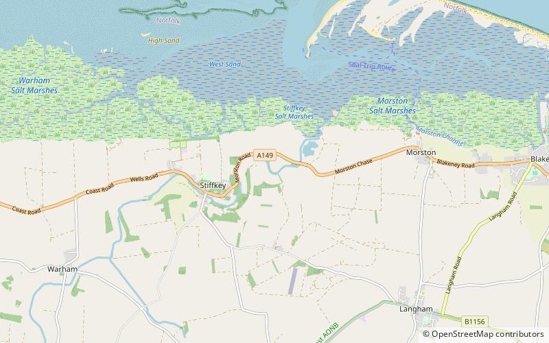 Stiffkey Valley location map