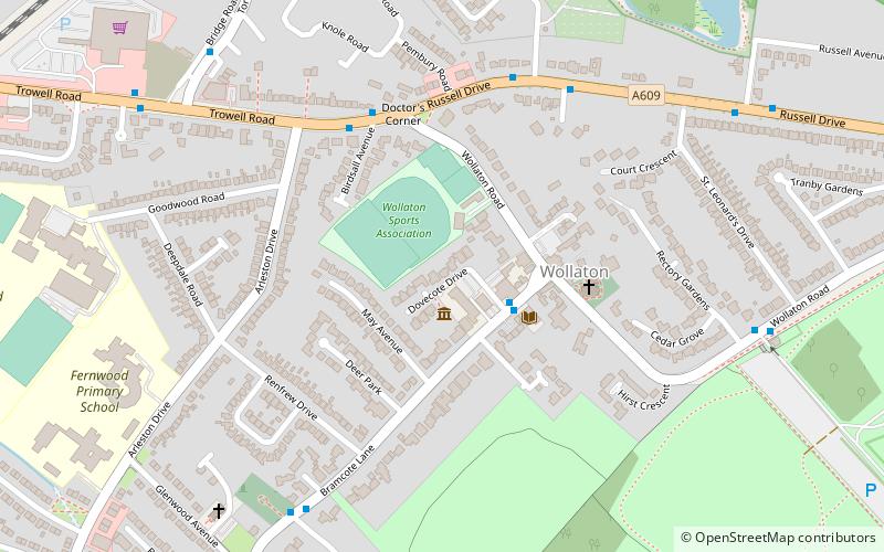 wollaton nottingham location map