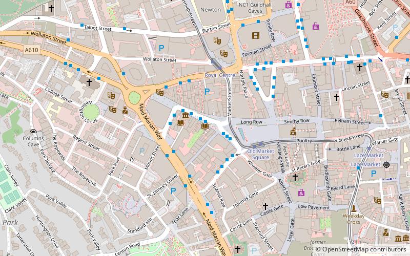 Bromley House Library location map