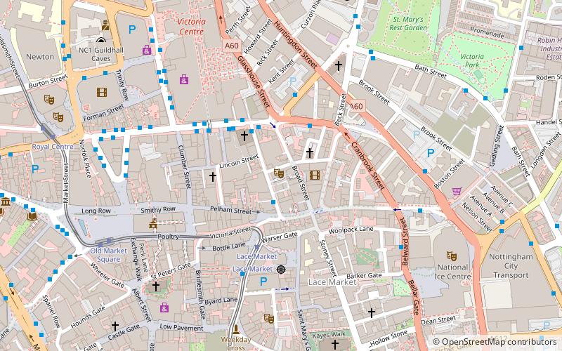 Nottingham Arts Theatre location map