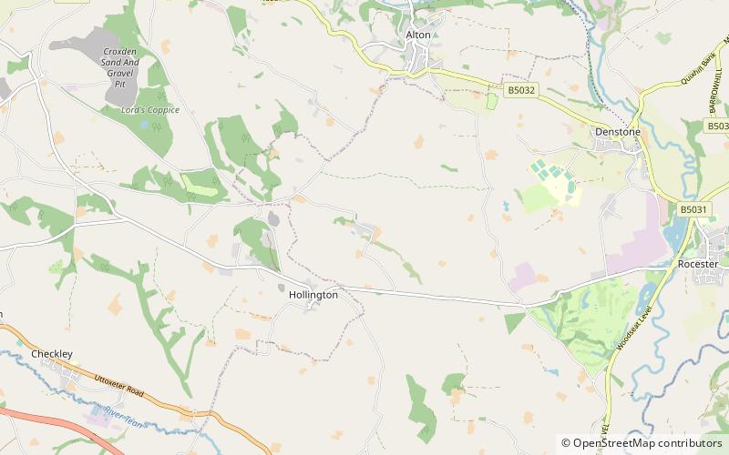 Croxden Abbey location map