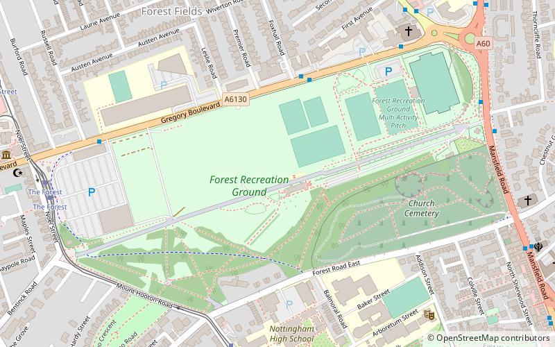 Forest Recreation Ground location map