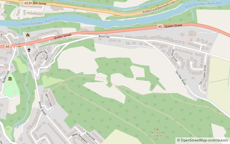 Caeau Pen-y-coed location map