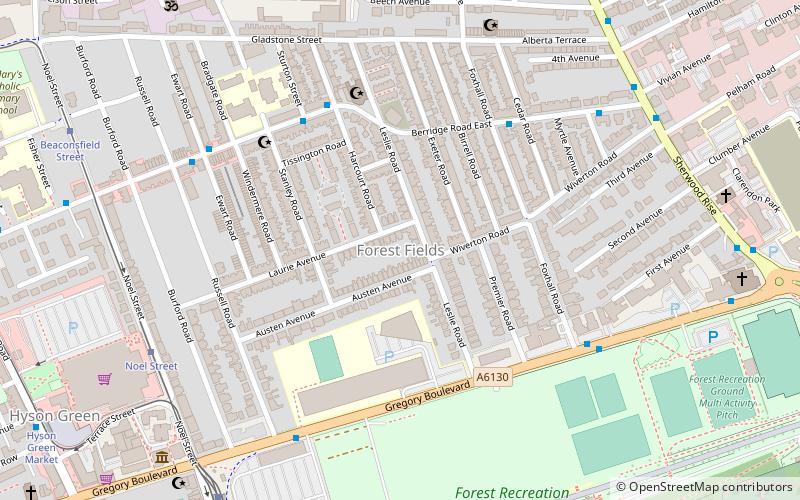 Forest Fields location map