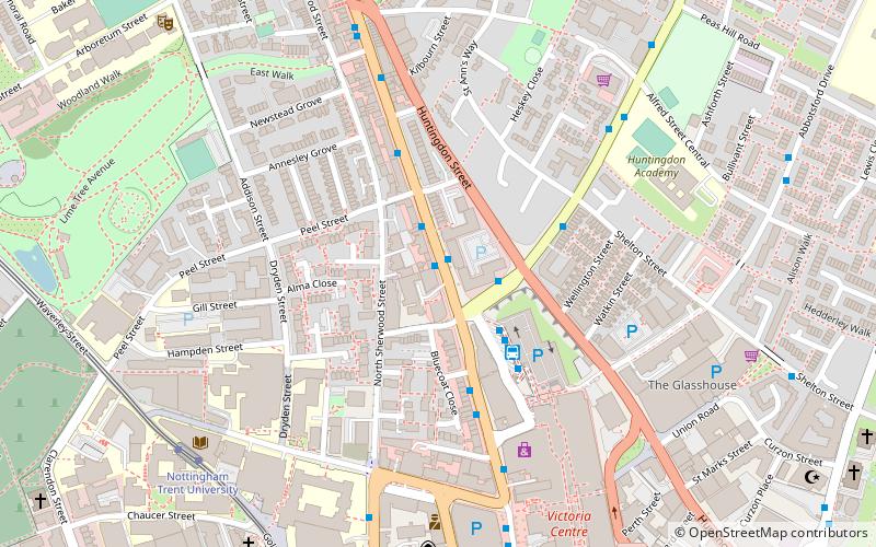 Nottingham Urban Area location map