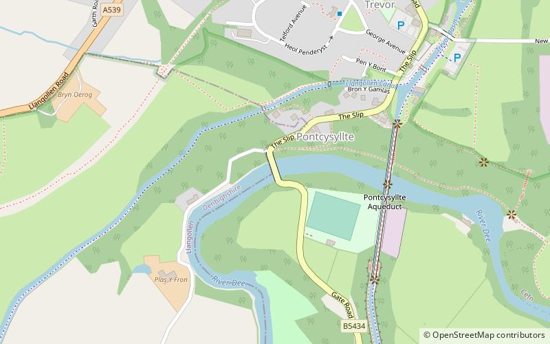 Pont Cysylltau location map