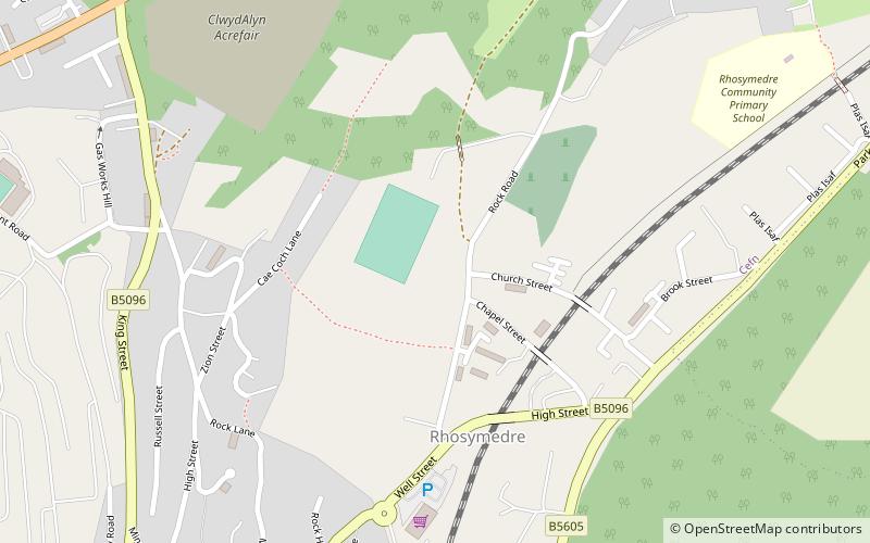 the rock stadium wrexham location map