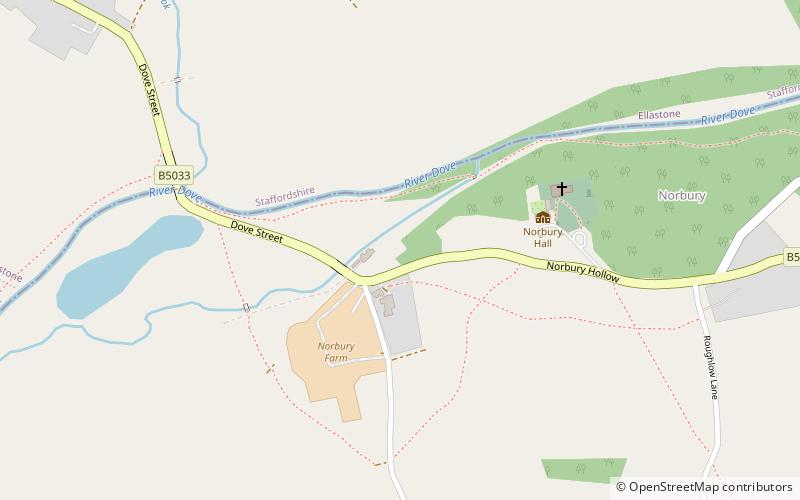 Norbury and Roston location map