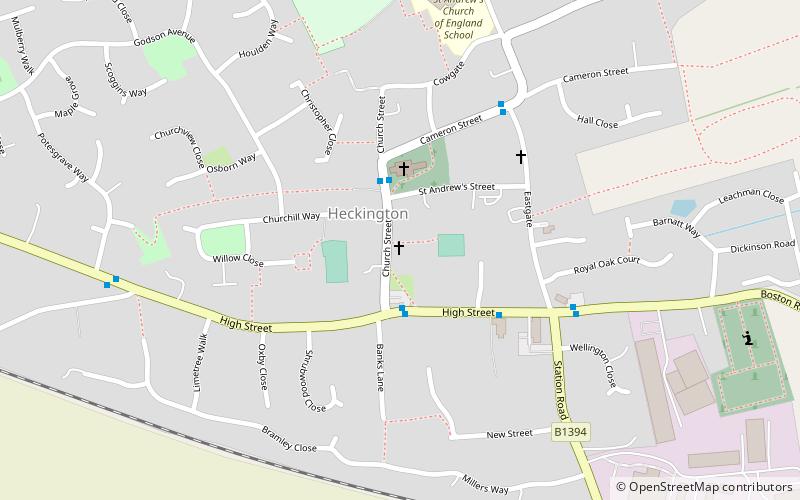 Heckington Methodist Church location map