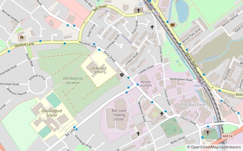 Gurdwara Ramgarhia Sabha Nottingham location map